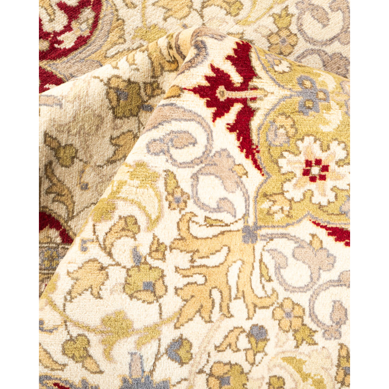 Sophie-Rae, One-Of-A-Kind Hand-Knotted Area Rug - Ivory, 6' 2" X 6' 7"