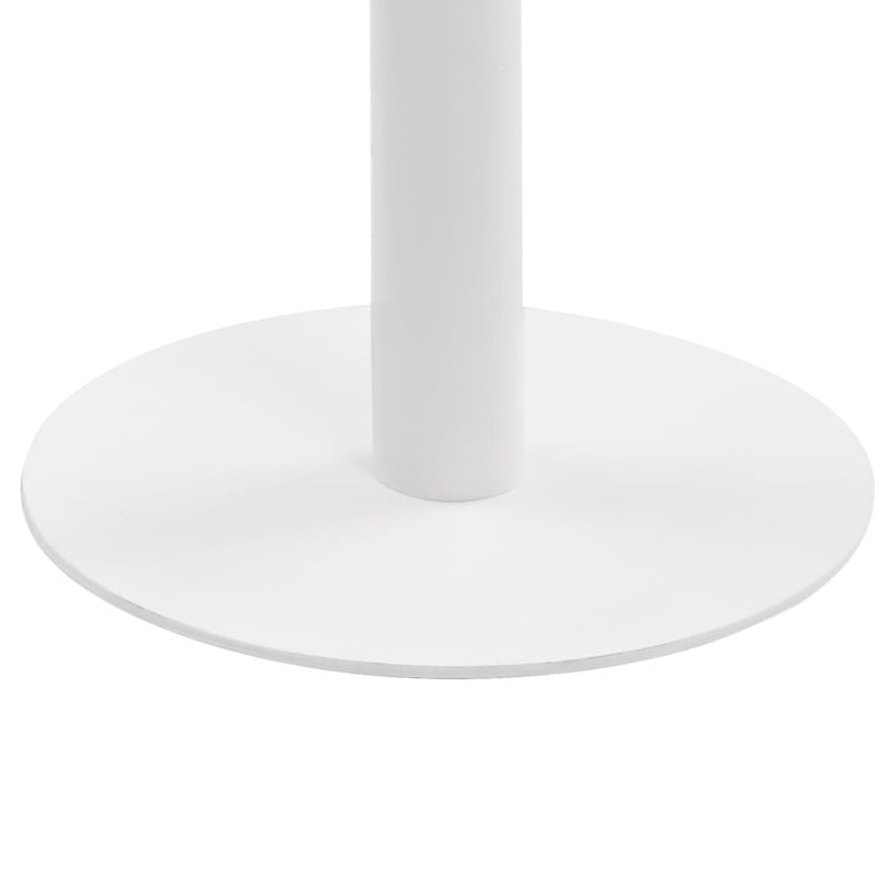 Anaël Round Dining Table, H75 x L80 x W80cm, White