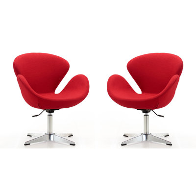 Fauteuil ballon rembourré en métal Raspberry Modern