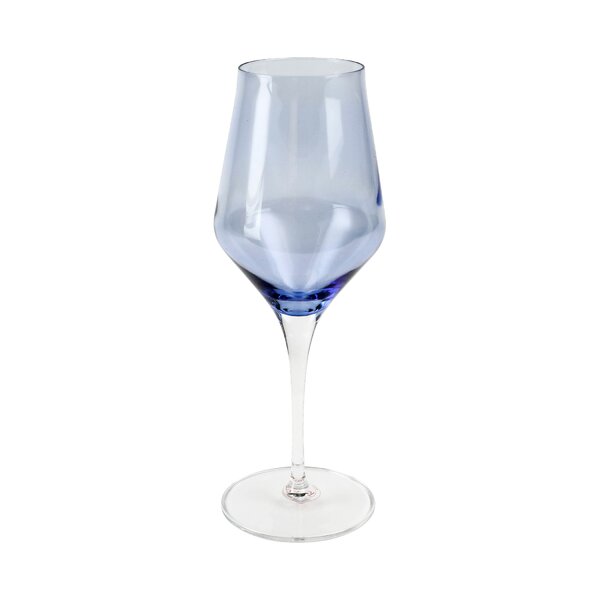 Vietri - Drop Blue Stemless Wine Glass