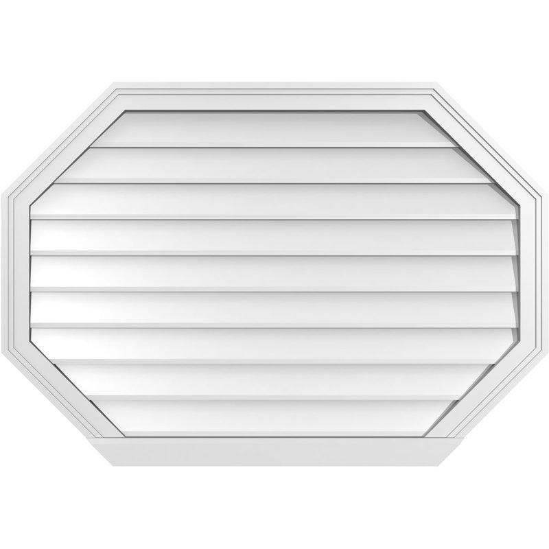 Évent horizontal gondole allongé en surface octogonal Signature, H 28 po x l 40 po x P 2 po