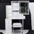 29.2" Small Size Left Bedside Cabinet Vanity Table + Cushioned Stool, 2 Ac+2 Usb Power Station, Hair Dryer Bracket, Extra Large Touch Control Sliding Led Mirror, Tri-Color Switching, Brightness Adjust-675306807