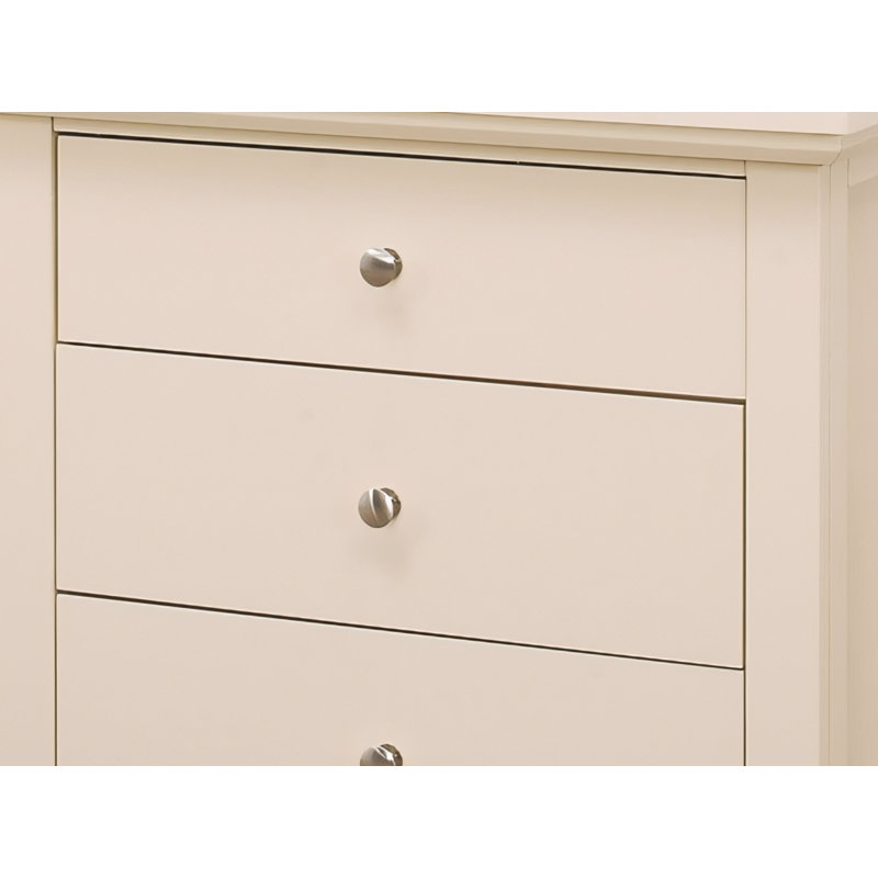 Lausanne Beige 3 Drawers Nightstand Set Of 2, Beige