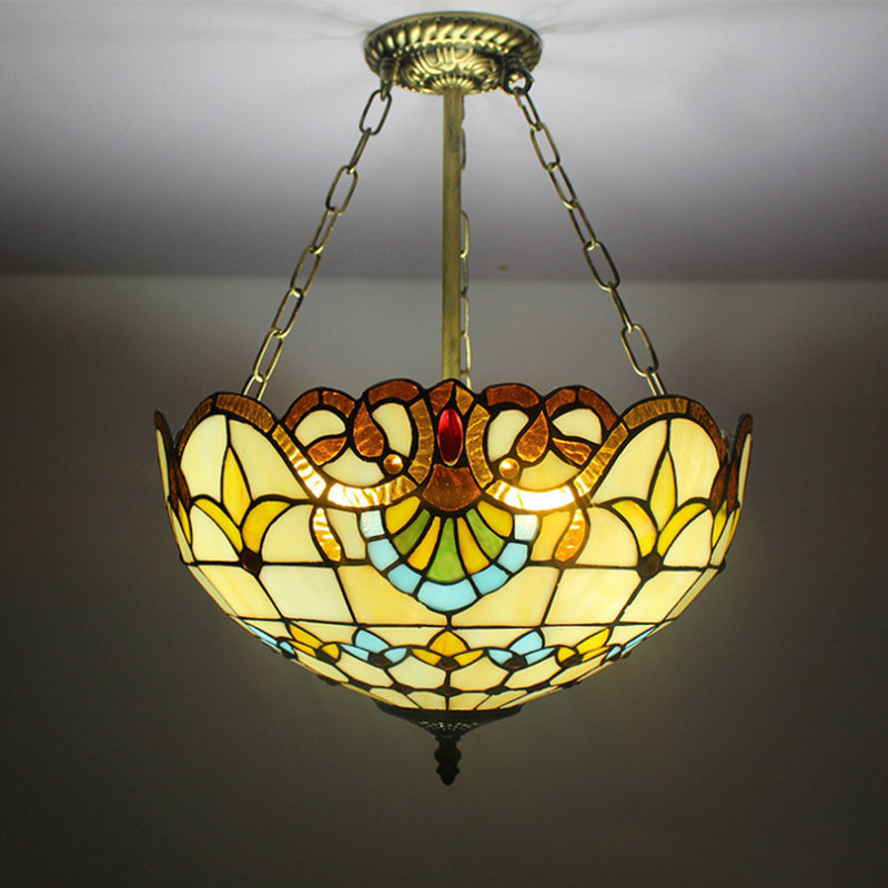Robincroft Semi Flush Mount, Beige