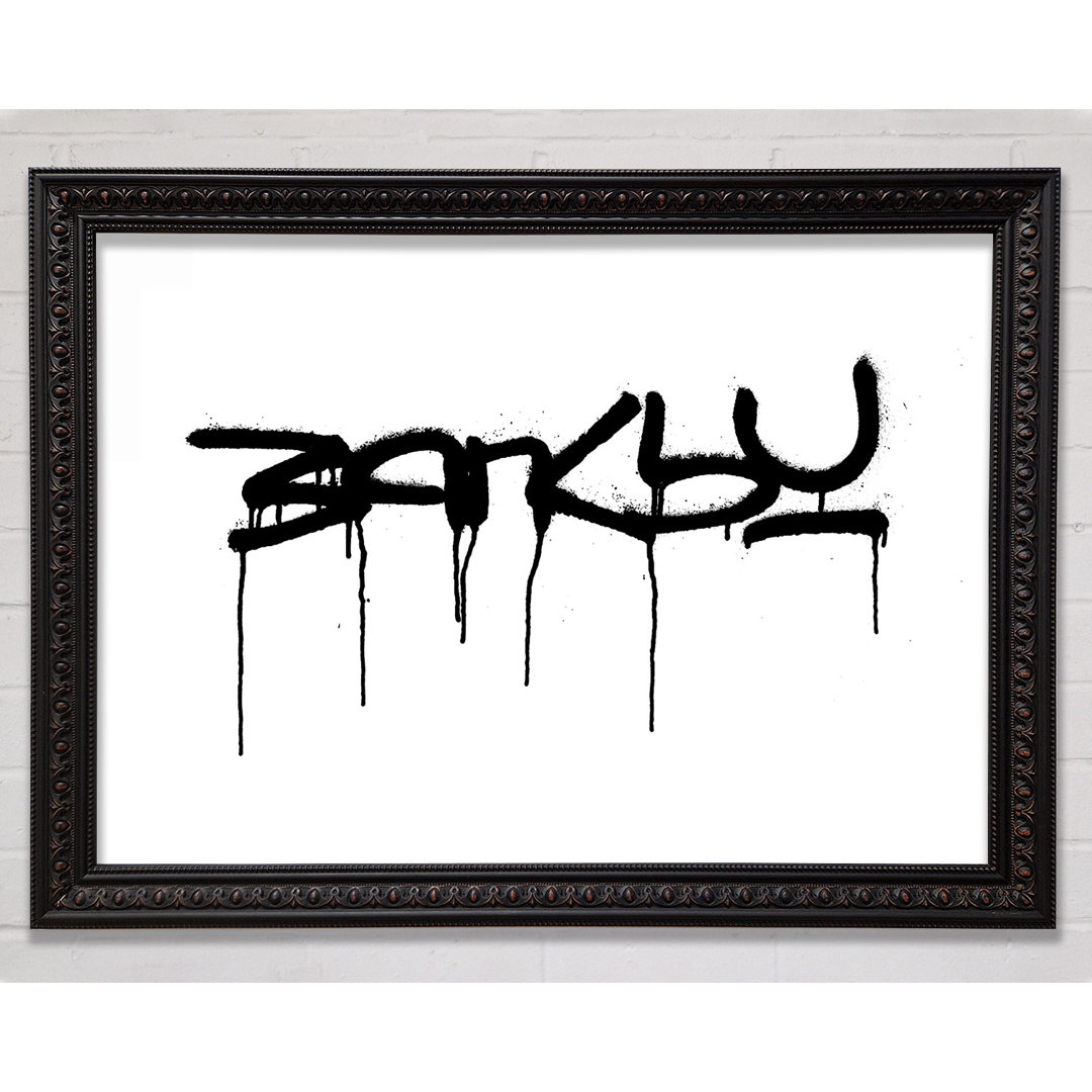 Banksy Silber - Druck