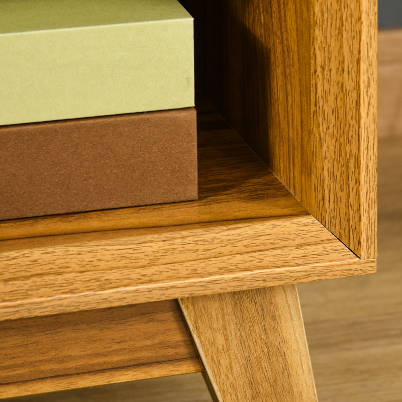 40cm W Engineered Wood Bedside Table
