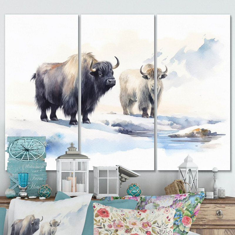 Rustic Animals Wall Decor on Metal