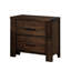 Table de chevet en bois avec 2 tiroirs au fini chêne enchanteur pour la chambre à coucher - 2