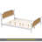 Traditional Style Rattan Bed Frame,No Box Spring Needed-1770551736-1770551743