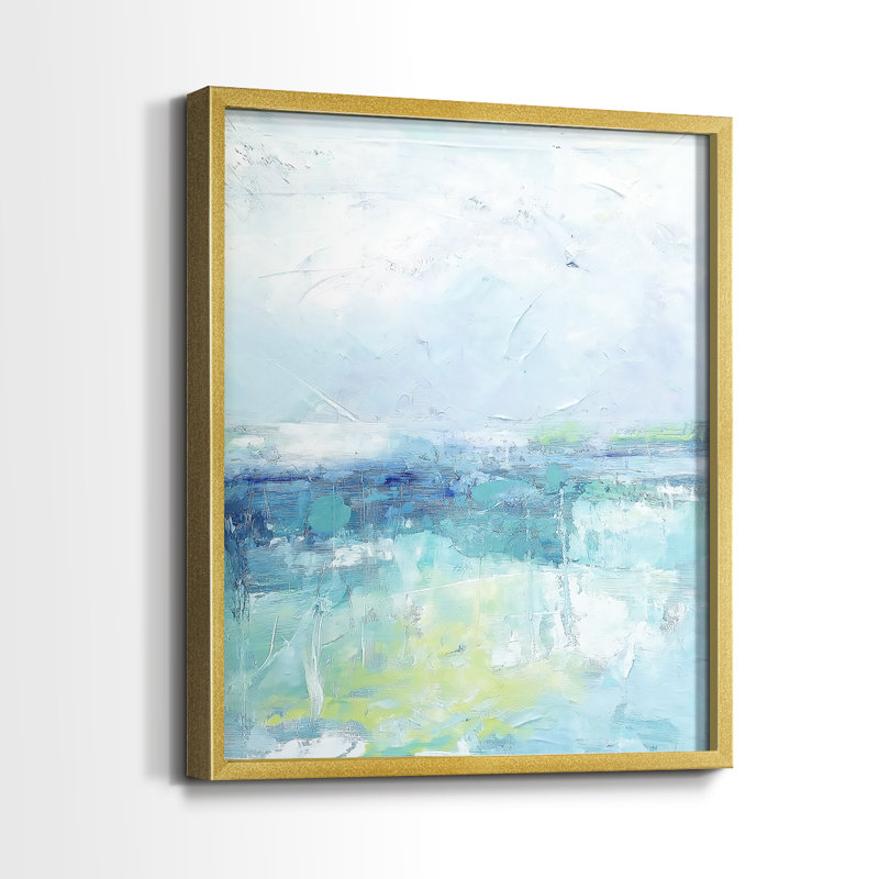 Série ABSTRACT DCCDXV - reproduction encadrée de qualité supérieure - prête à être accrochée - aucun clou requis, Doré