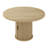 47" Round Dining Table for 4-6, Kitchen Table with 2-Layer Storage Shelf and a Drawer, Farmhouse Circle Dinner Table for Dining Room, Kitchen, Living Room, Natural (Table Only)-1942175647