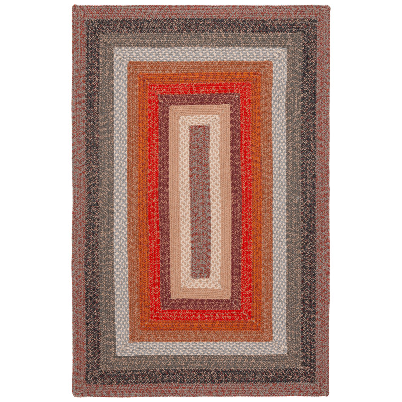 Keneson Woven Performance Machine Washable Performance Geometric Indoor/Outdoor Area Rug, Rectangle 6' x 9'
