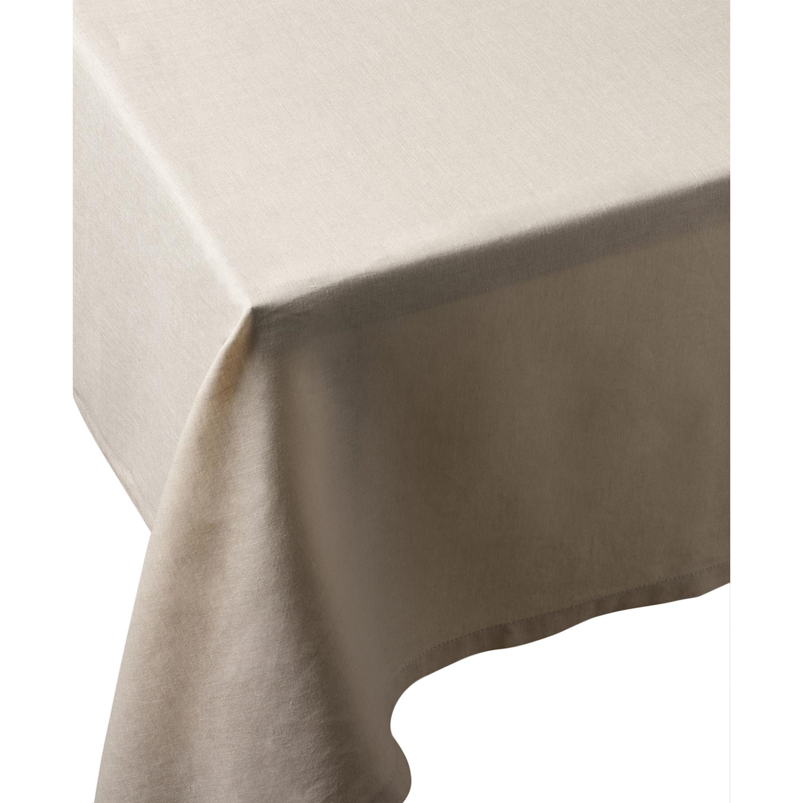55" Linen Tablecloth, Beige