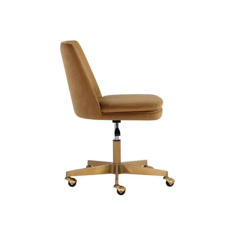 Swivel Office Chair, Gold