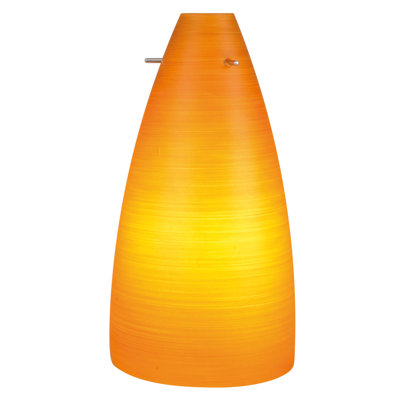 30cm H Glass Novelty Pendant Shade ( Screw On ) in Orange