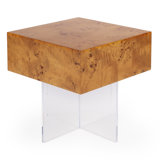 Corsica 20 in. W Square Acrylic Side Table
