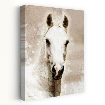 Amber, art abstrait contemporain, portrait de cheval