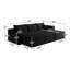 Canapé modulaire 95 "avec 2 repose-pieds Cloud-2117394272
