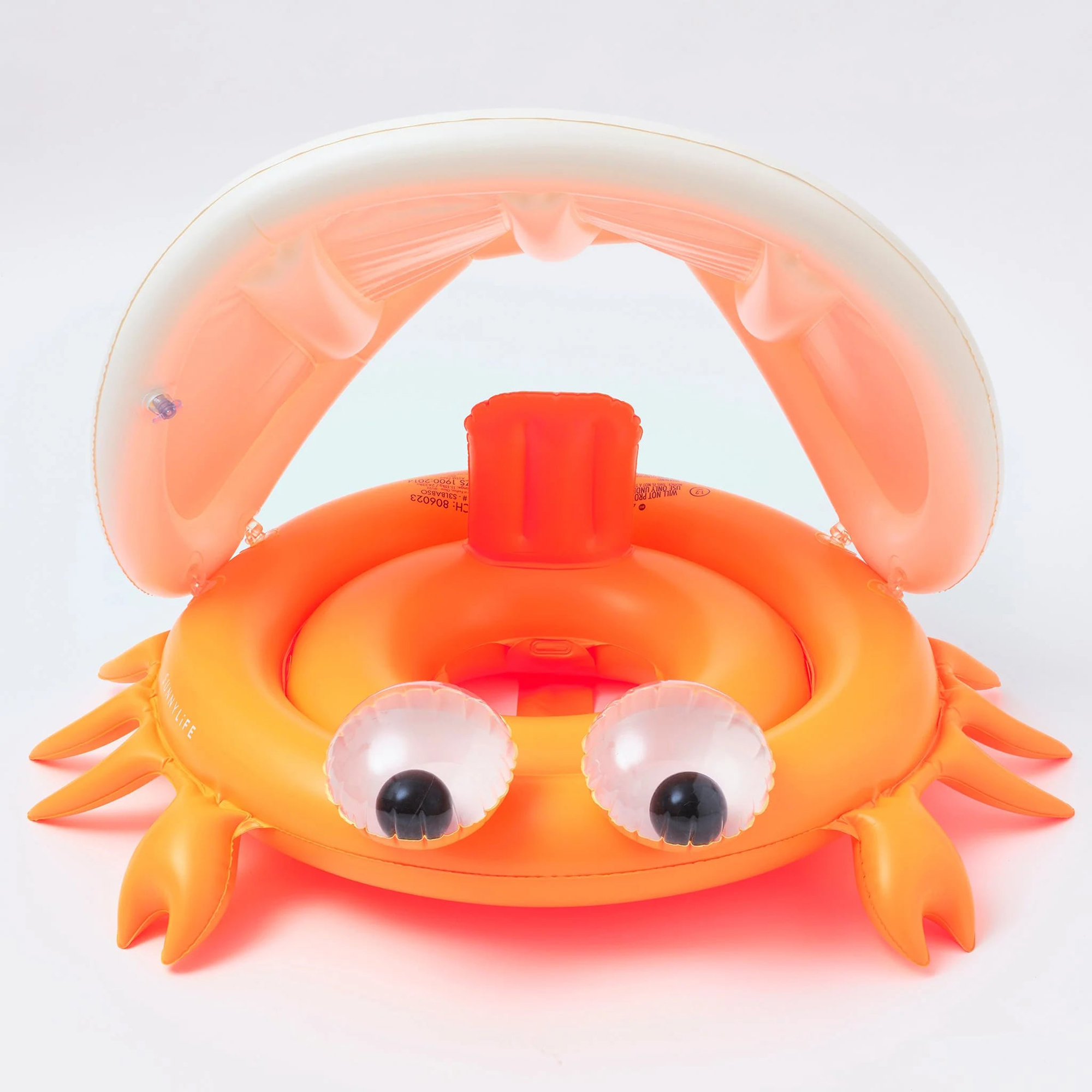 Sunnylife Baby Float Sonny The Sea Creature Pool & Water Inflatable Ring, Crab W/ Googly