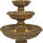 Traditional 4-Tier Eggshell Resin 4-Tier Outdoor Water Fountain
