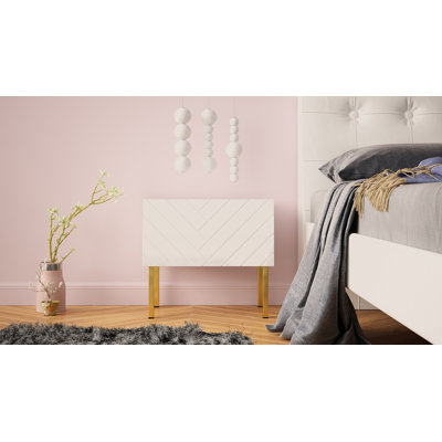 Antich 50cm W Particle Board / Chipboard Bedside Table