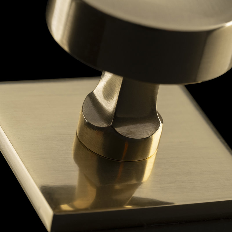 Parkview Brass Knob Backplate, Antique Brass