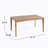1 Piece Rectangular Dining Table Without Chair