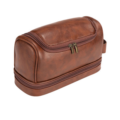Trousse de voyage en cuir pour homme