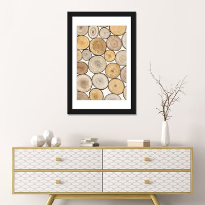« tree ring study i », impression sur toile