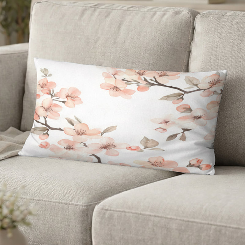 Coussin Floral, H 12 po x l 20 po