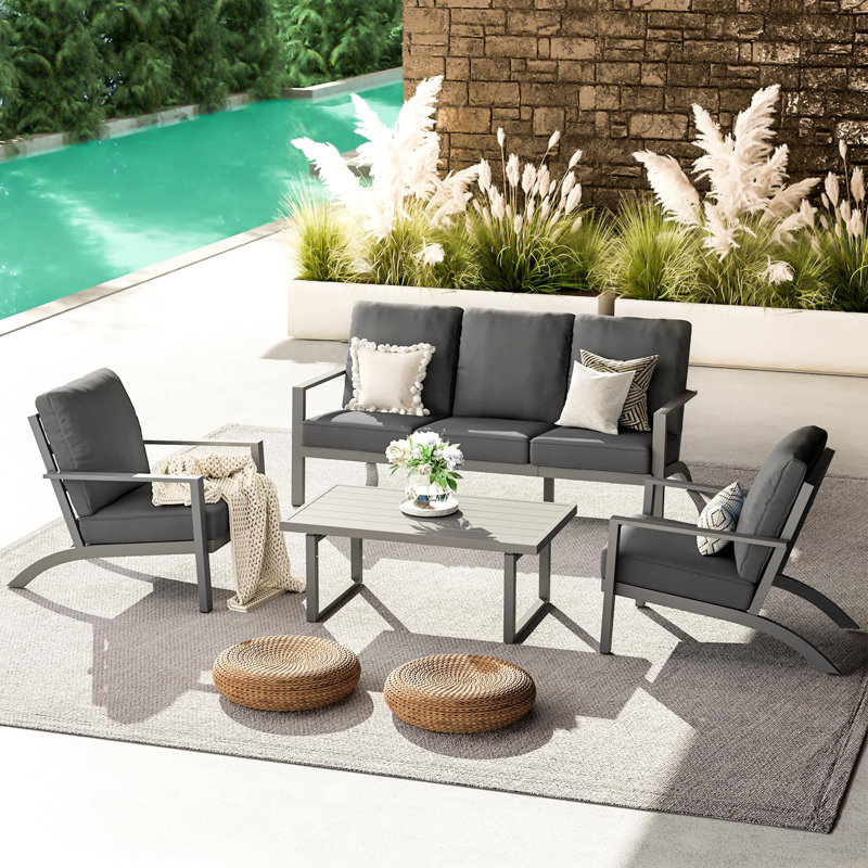 Ensemble de meubles de patio en aluminium