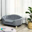 Chien - gris, lavable, imperméable. Convient aux chiens miniatures. Coussin amovible gris. Canines confortables