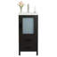 Meuble-lavabo simple 16 po avec plateau en céramique 16 po-504217900