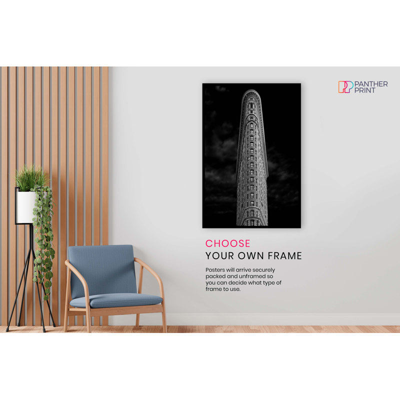 Architectural Tall Building Facade - No Frame Print, 91cm H x 61cm W