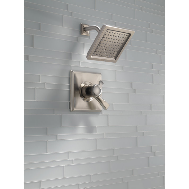 Robinet de douche avec moniteur Dryden, Acier inoxydable