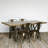Monarch Solid Wood Top Metal Base Dining Table-18107913-18107919