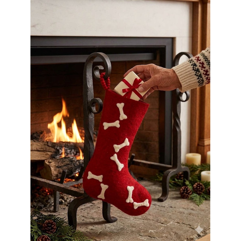 Bone Stocking, Red