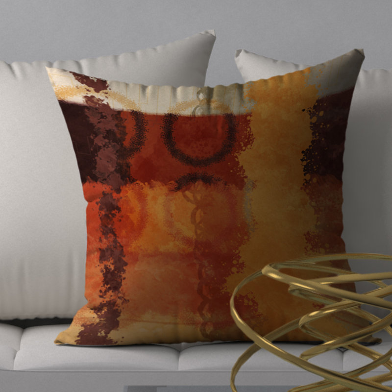 Housse de coussin carré pleine grandeur et insert, 18" x 18"