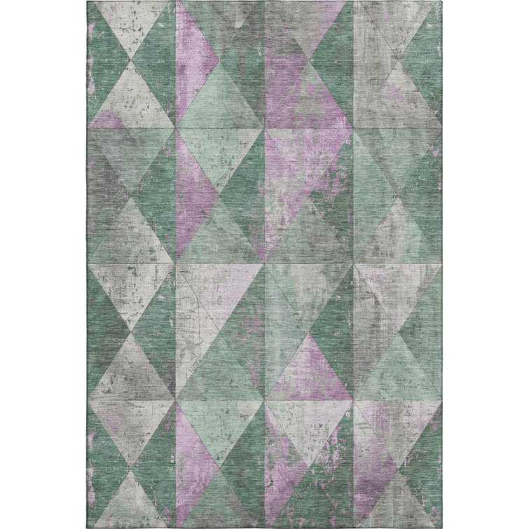 Premium Machine Washable Meidell AMF1721 Geometric Rug