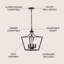 Luminaire suspendu géométrique 4 lumières Areyanna-487039909