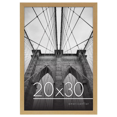 Signature Poster Frame Composite Wood and Plexiglass Cover Hanging Hardware included