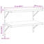 Antavion Stainless Steel Bracket Shelf-324607161-324607160