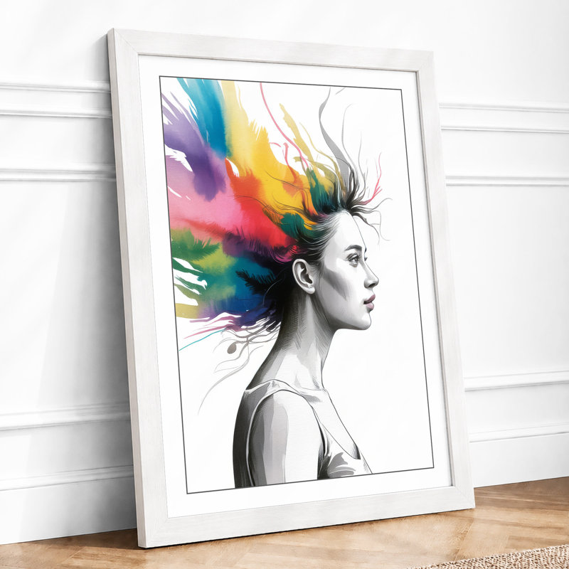 Chromatic Liberation Modern - Framed Print, A1 - 84.1 x 59.4 cm, White