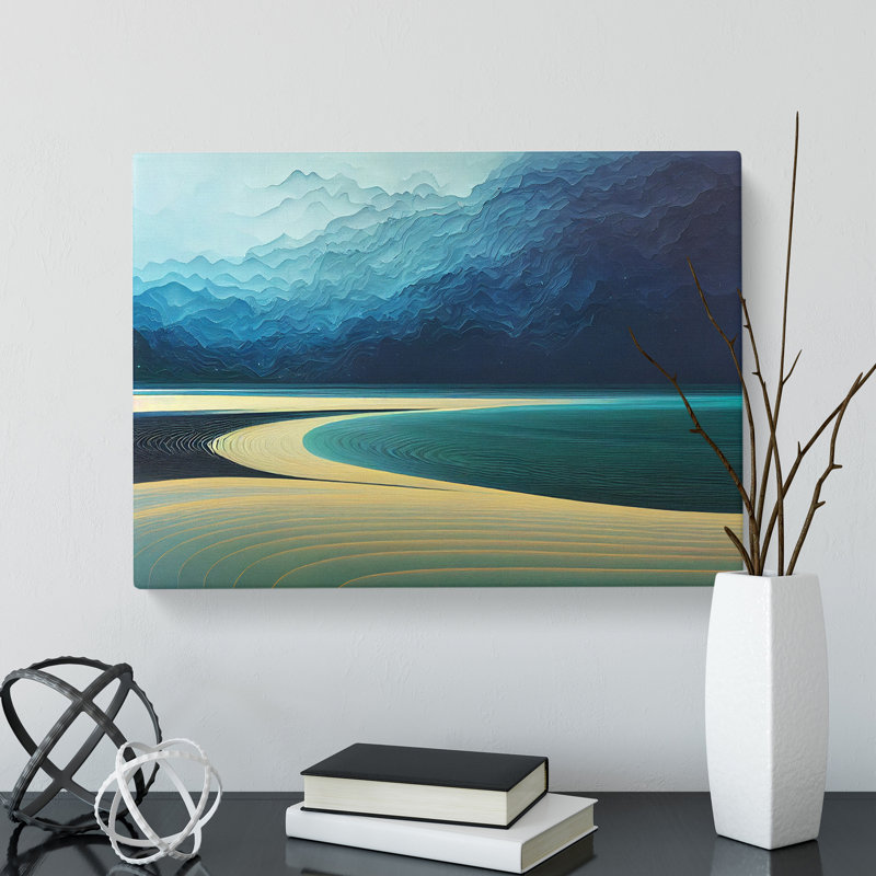 Modern Beach - Wrapped Canvas, 35cm H x 50cm W x 3cm D
