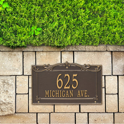 Signature Series 2-Line Wall Address Plaque