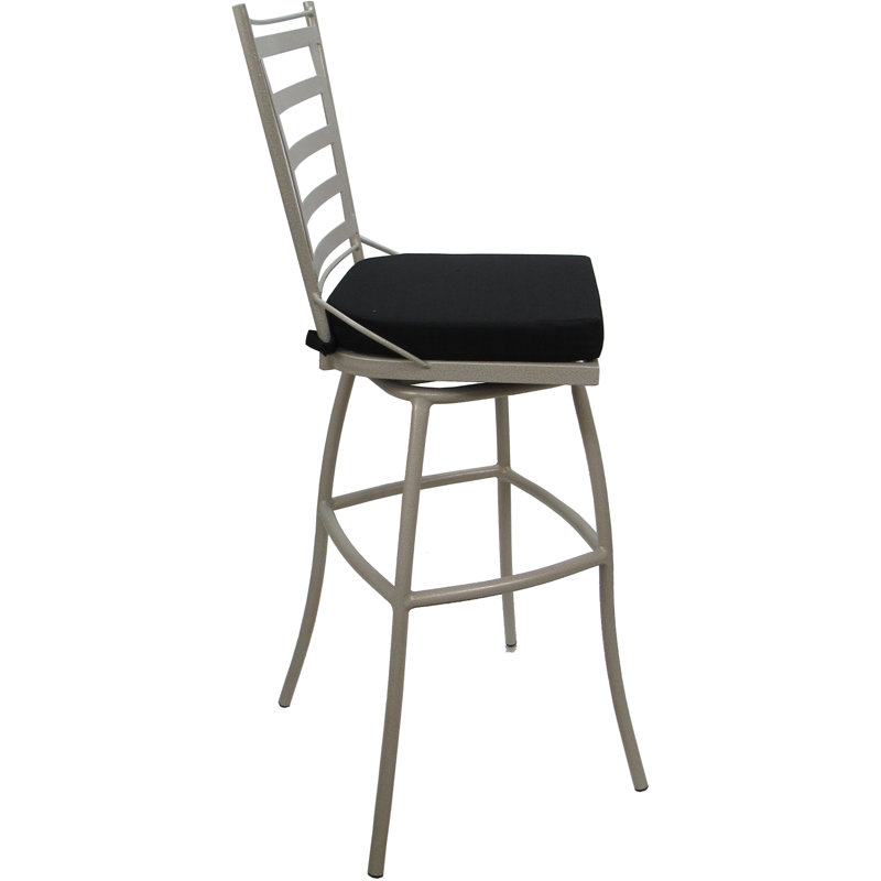 Tabouret de bar d'extérieur pour l'extérieur, Beige, Noir