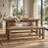 Dova Dining Bench with Stretcher Base, Vineyard Oak Solid Rubberwood 51 Inch