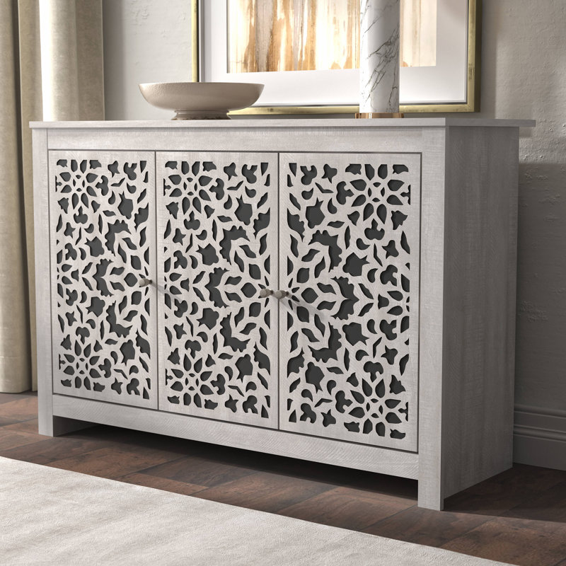Buffet de 44,3 po de largeur Arrastia, Chêne gris cendré, Barli