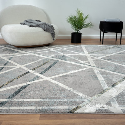 Tapis tissé à la machine Mcnett Granite Lines