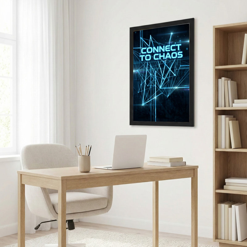 Connect To Chaos, impression numérique sur toile tendue, impression sur toile, ensemble de 1, H 36 po x l 24 po